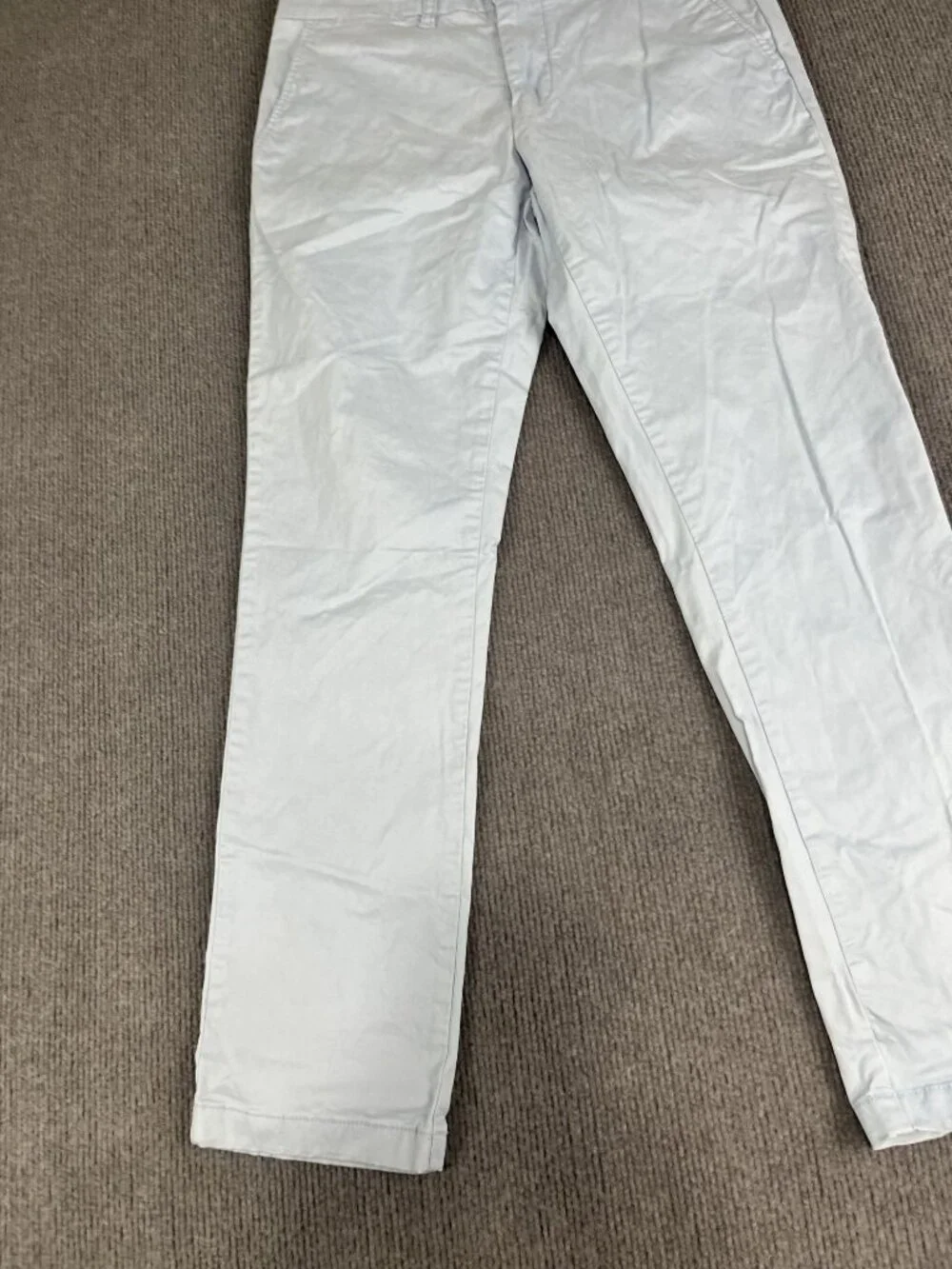 Tommy Hilfiger Mens Light Blue Chino Slim Fit Pants 32x30